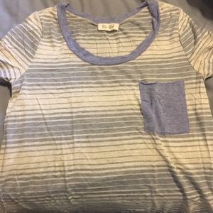 Blue/Cream/Gray Bo Bel Tee